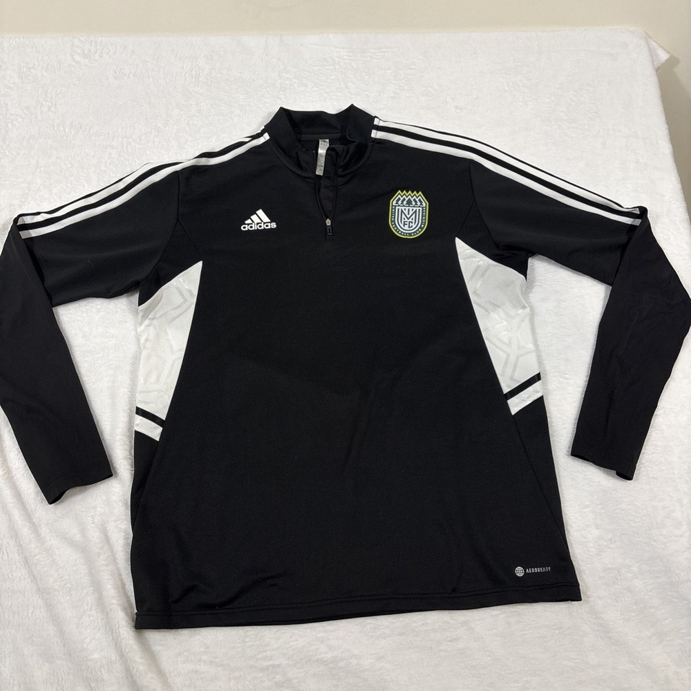 Adidas Men's XL 1/4 Zip Pullover Michigan Team Branded‎ Soccer